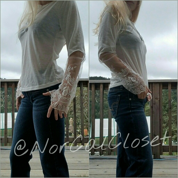 Elegant White Lace Top - Picture 8 of 8